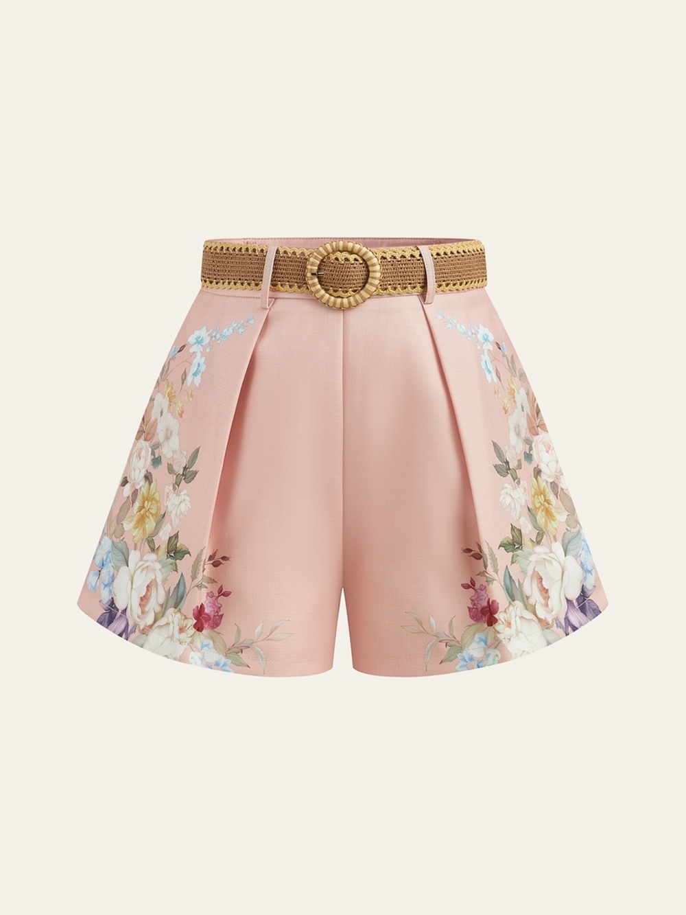 NWT Commense Floral High-Waist Shorts - Size M
